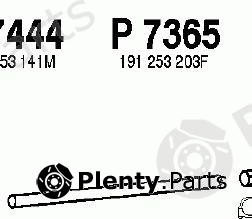 FENNO part P7365 Exhaust Pipe