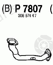  FENNO part P7807 Exhaust Pipe