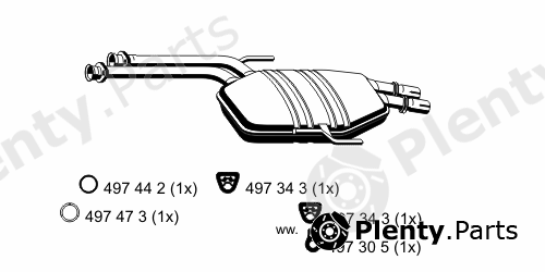  ERNST part 375047 Middle Silencer