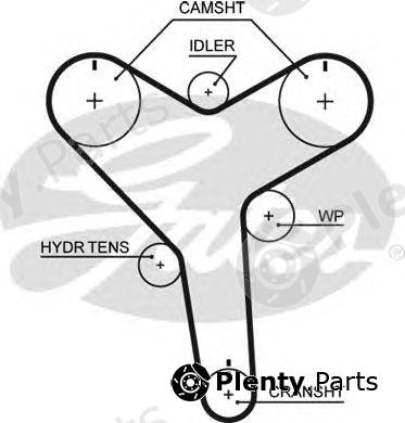  GATES part T257 Timing Belt