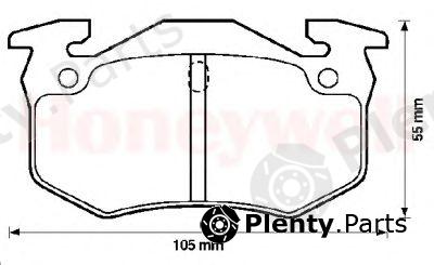  JURID part 571334D Brake Pad Set, disc brake
