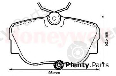  JURID part 571352D Brake Pad Set, disc brake