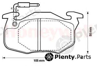  JURID part 571524J Brake Pad Set, disc brake