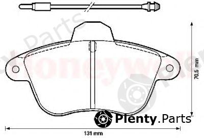  JURID part 571741J Brake Pad Set, disc brake