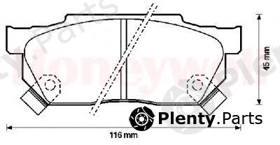  JURID part 572238J Brake Pad Set, disc brake