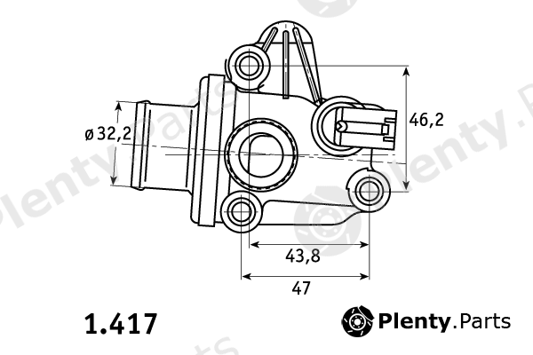  BEHR THERMOT-TRONIK part 1.417.87 (141787) Thermostat, coolant
