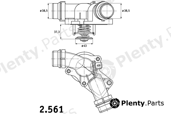  BEHR THERMOT-TRONIK part 2.561.01 (256101) Thermostat, coolant