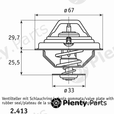  BEHR THERMOT-TRONIK part 2.413.88.312 (241388312) Thermostat, coolant