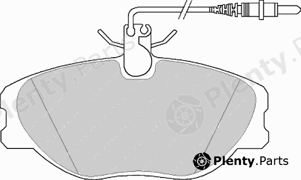  FERODO part FSL1000 Brake Pad Set, disc brake