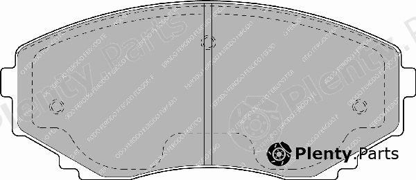 FERODO part FDB1445 Brake Pad Set, disc brake