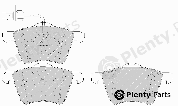  FERODO part FSL1654 Brake Pad Set, disc brake