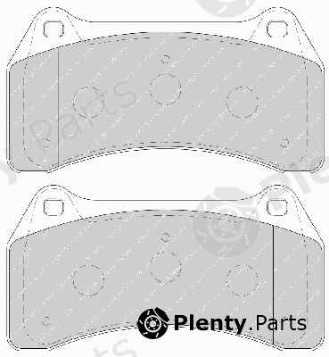  FERODO part FDB1712 Brake Pad Set, disc brake