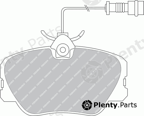  FERODO part FSL415 Brake Pad Set, disc brake