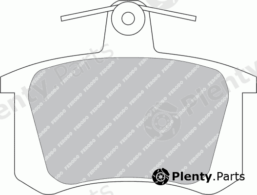  FERODO part FDB596 Brake Pad Set, disc brake