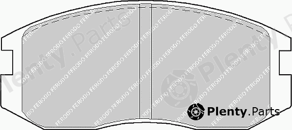  FERODO part FSL759 Brake Pad Set, disc brake