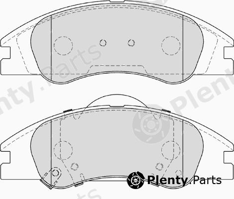  FERODO part FDB4014 Brake Pad Set, disc brake