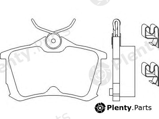  BREMBO part P28030 Brake Pad Set, disc brake