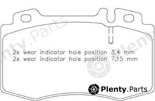  BREMBO part P50053 Brake Pad Set, disc brake