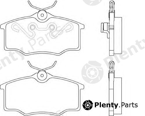  BREMBO part P59034 Brake Pad Set, disc brake