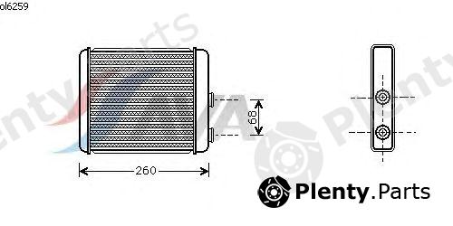  GERI part OL6259 Heat Exchanger, interior heating