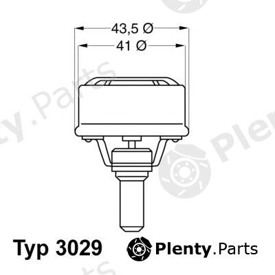  WAHLER part 3029.86 (302986) Thermostat, coolant