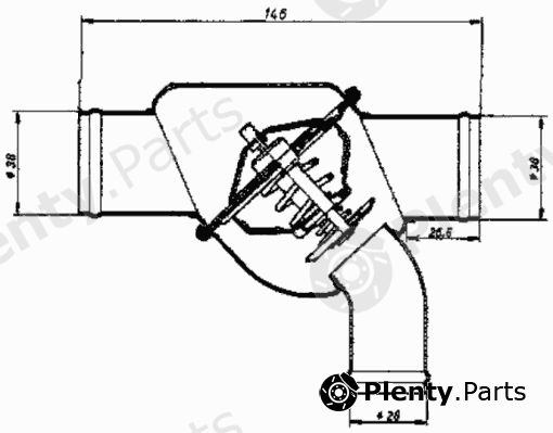  WAHLER part 4375.80 (437580) Thermostat, coolant