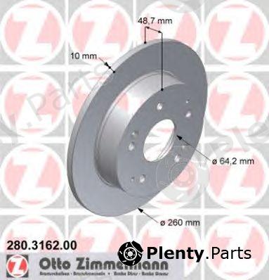  ZIMMERMANN part 280.3162.00 (280316200) Brake Disc