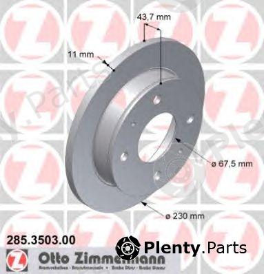  ZIMMERMANN part 285.3503.00 (285350300) Brake Disc