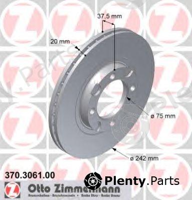  ZIMMERMANN part 370.3061.00 (370306100) Brake Disc