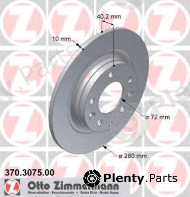  ZIMMERMANN part 370.3075.00 (370307500) Brake Disc