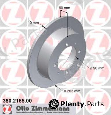  ZIMMERMANN part 380.2165.00 (380216500) Brake Disc