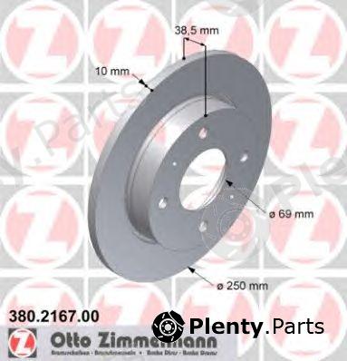  ZIMMERMANN part 380.2167.00 (380216700) Brake Disc