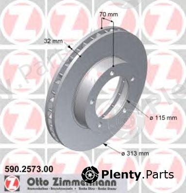  ZIMMERMANN part 590.2573.00 (590257300) Brake Disc