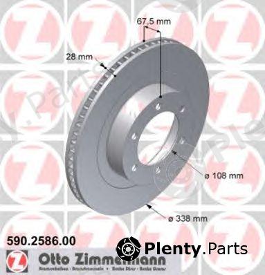  ZIMMERMANN part 590.2586.00 (590258600) Brake Disc