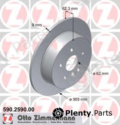  ZIMMERMANN part 590.2590.00 (590259000) Brake Disc