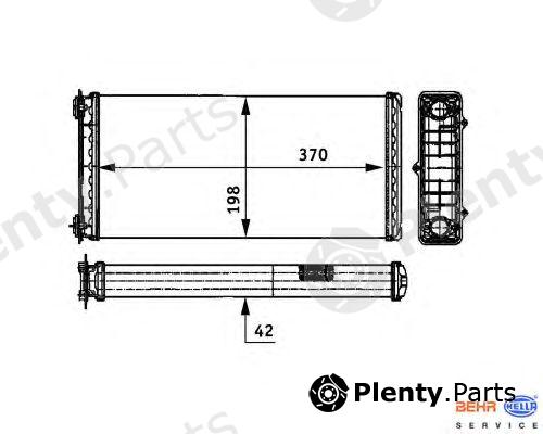  HELLA part 8FH351312-181 (8FH351312181) Heat Exchanger, interior heating