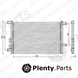  DELPHI part TSP0225108 Condenser, air conditioning