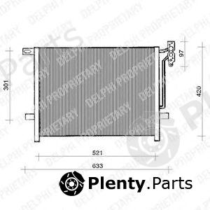  DELPHI part TSP0225118 Condenser, air conditioning