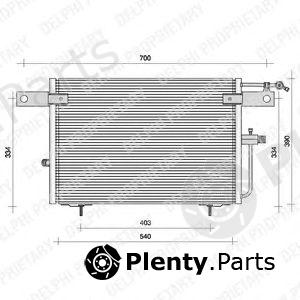  DELPHI part TSP0225083 Condenser, air conditioning