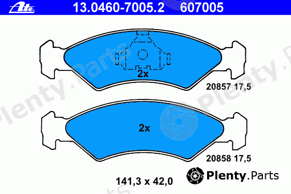  ATE part 13.0460-7005.2 (13046070052) Brake Pad Set, disc brake