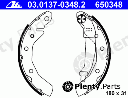  ATE part 03.0137-0348.2 (03013703482) Brake Shoe Set