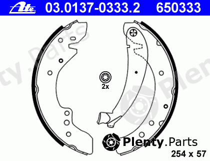  ATE part 03.0137-0333.2 (03013703332) Brake Shoe Set