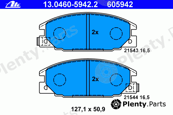  ATE part 13.0460-5942.2 (13046059422) Brake Pad Set, disc brake