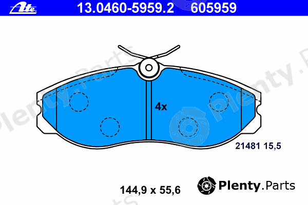  ATE part 13.0460-5959.2 (13046059592) Brake Pad Set, disc brake