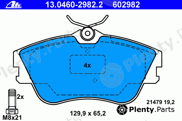  ATE part 13.0460-2982.2 (13046029822) Brake Pad Set, disc brake