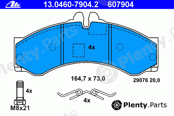  ATE part 13.0460-7904.2 (13046079042) Brake Pad Set, disc brake