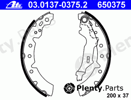  ATE part 03.0137-0375.2 (03013703752) Brake Shoe Set