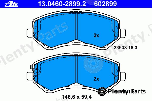  ATE part 13.0460-2899.2 (13046028992) Brake Pad Set, disc brake