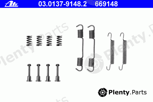  ATE part 03.0137-9148.2 (03013791482) Accessory Kit, parking brake shoes
