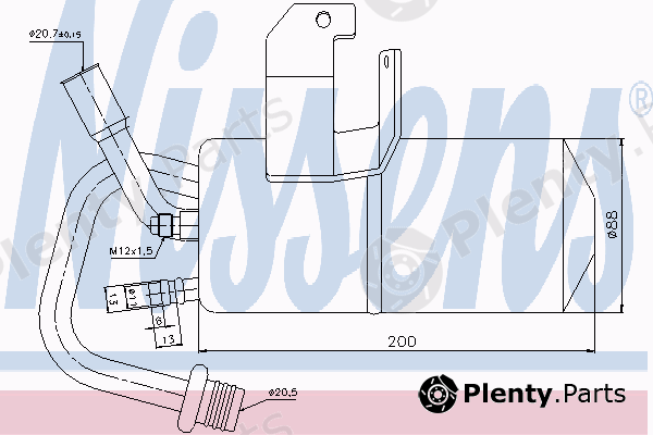  NISSENS part 95317 Dryer, air conditioning